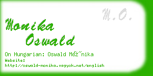 monika oswald business card